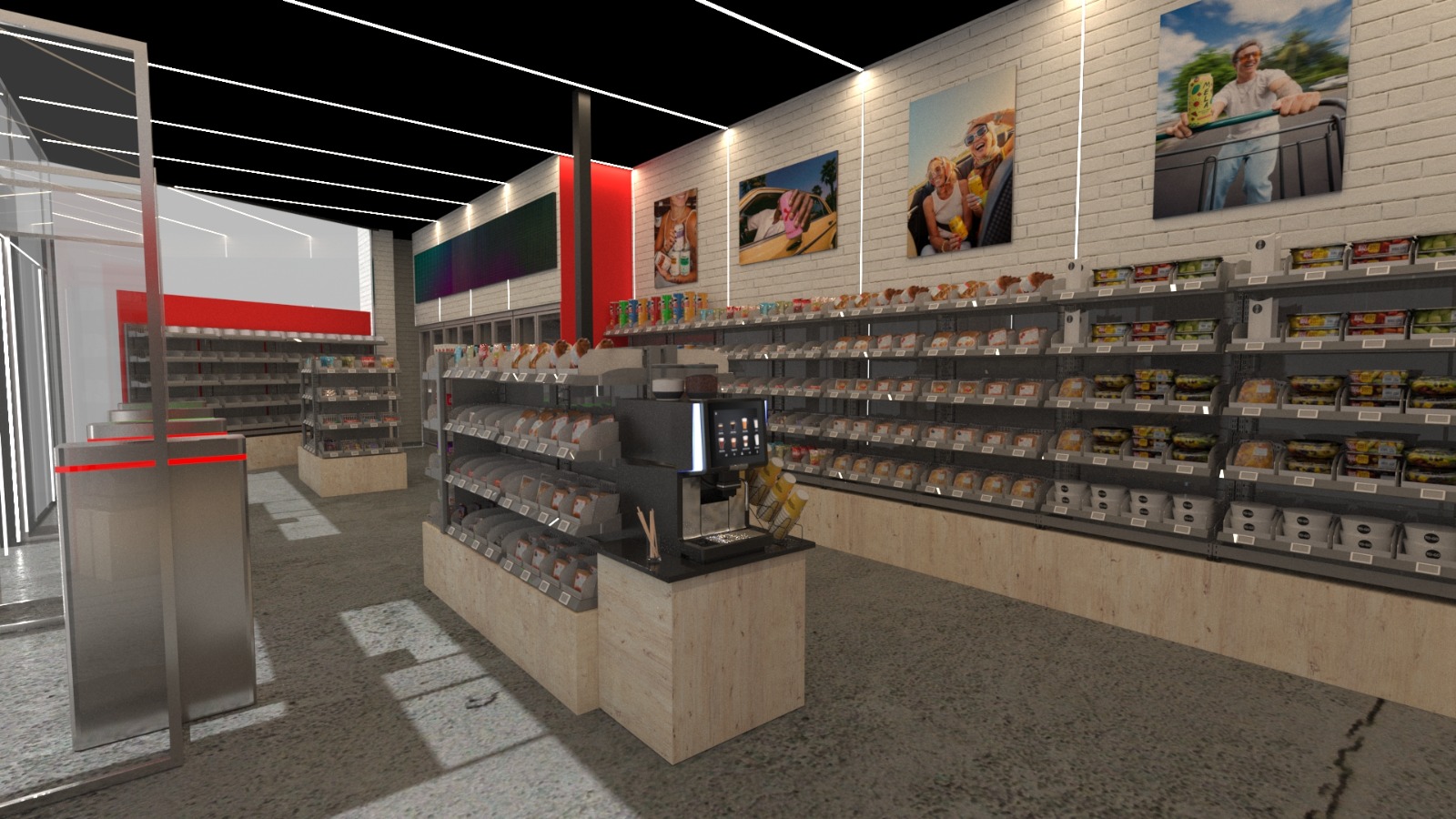 Interior de una tienda BIG FISH Smart Store